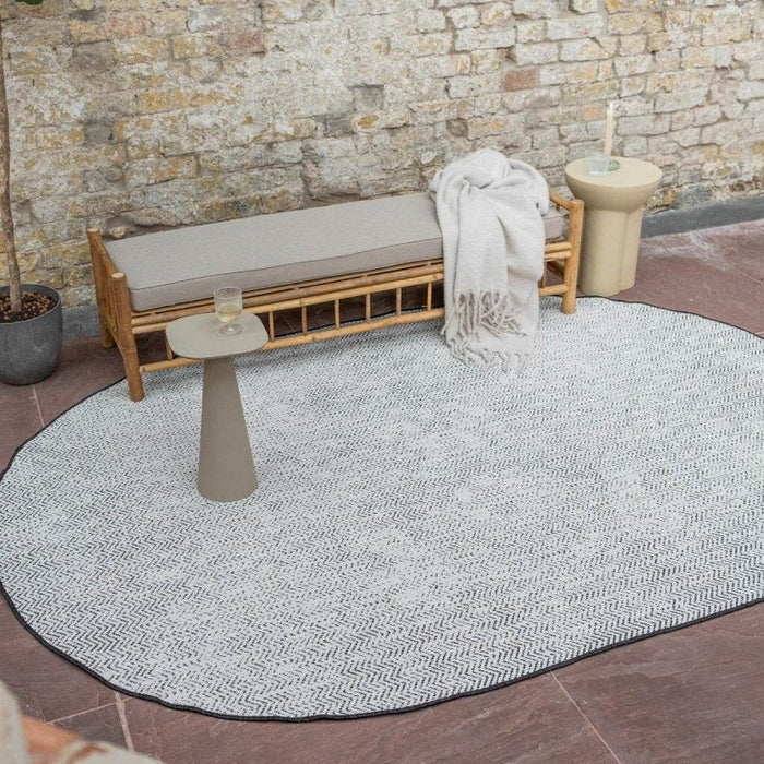 Eva Interior Buitenkleed Dahl Ovaal - Zwart - Dubbelzijdig