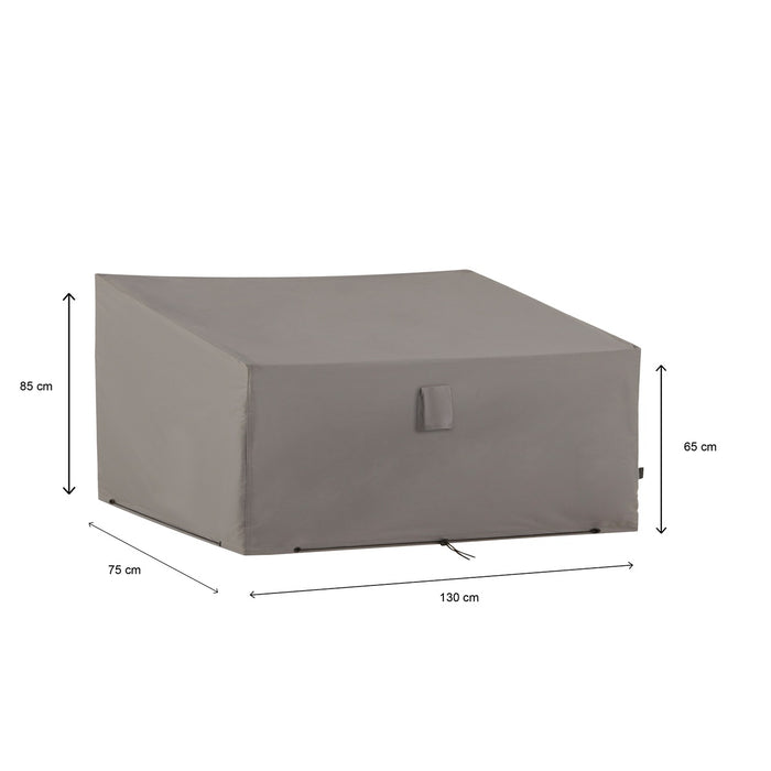 Madison - Garden bench cover 130x75x65 grey - 4 stuks