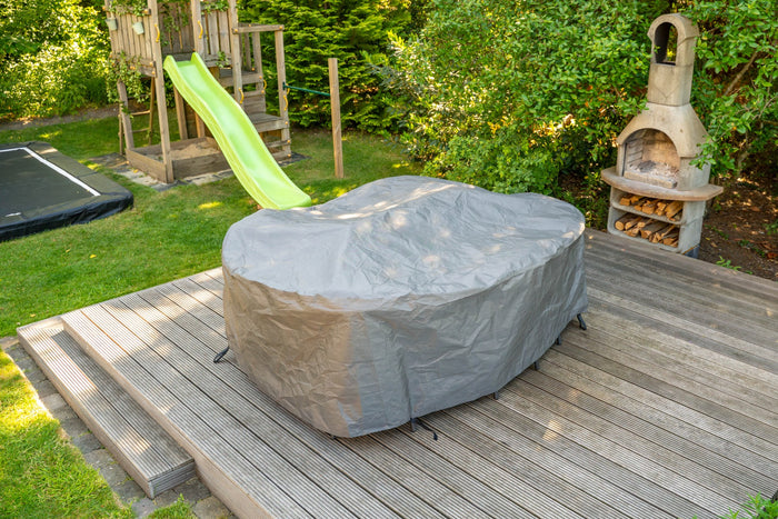 Outdoor Covers ovale tuinsethoes 245x200x80 cm.