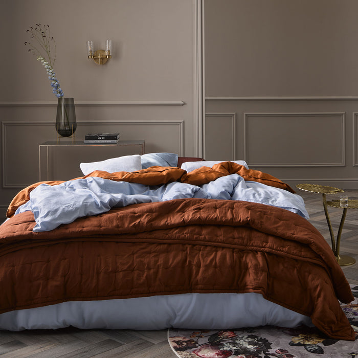 Essenza Minte Dekbedovertrek 240 x 220 cm - Ice Blue