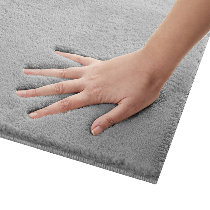 tectake® Kortpolig vloerkleed Soft Zone 140 x 200 cm - Grijs