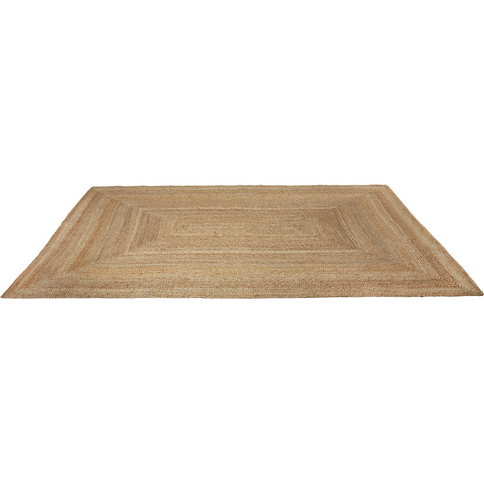 tectake® Handgeweven vloerkleed Glim van jute, boho-stijl 200 x 290 cm