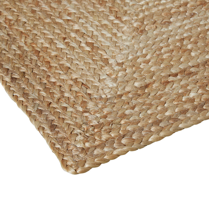 tectake® Handgeweven vloerkleed Glim van jute, boho-stijl 200 x 290 cm