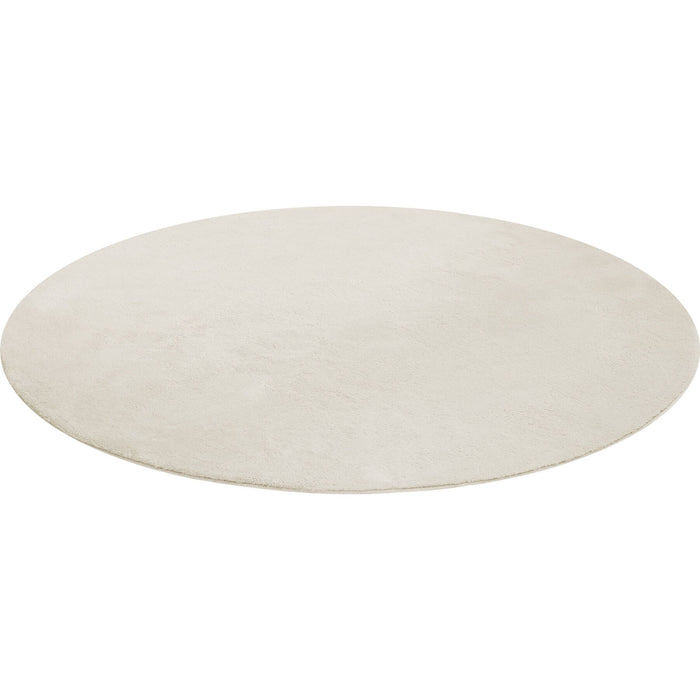 tectake® Kortpolig vloerkleed Soft Zone Ø 120 cm - Crème