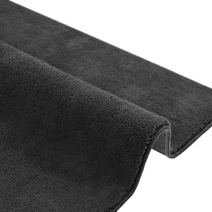 tectake® Kortpolig vloerkleed Soft Zone 80 x 150 cm - Antraciet