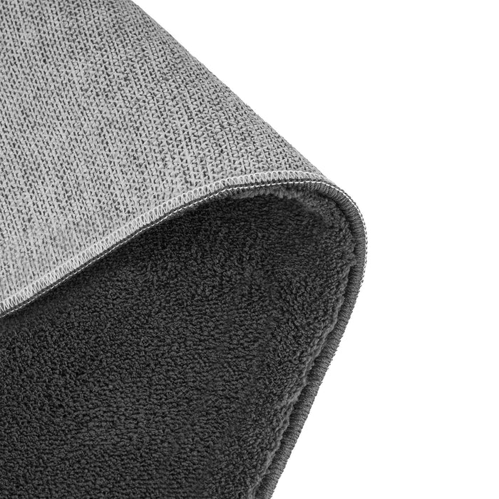 tectake® Kortpolig vloerkleed Soft Zone 80 x 150 cm - Antraciet