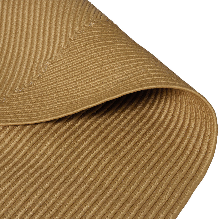 tectake® Gevlochten vloerkleed Raya in jute-look 160 x 230 cm - Bruin