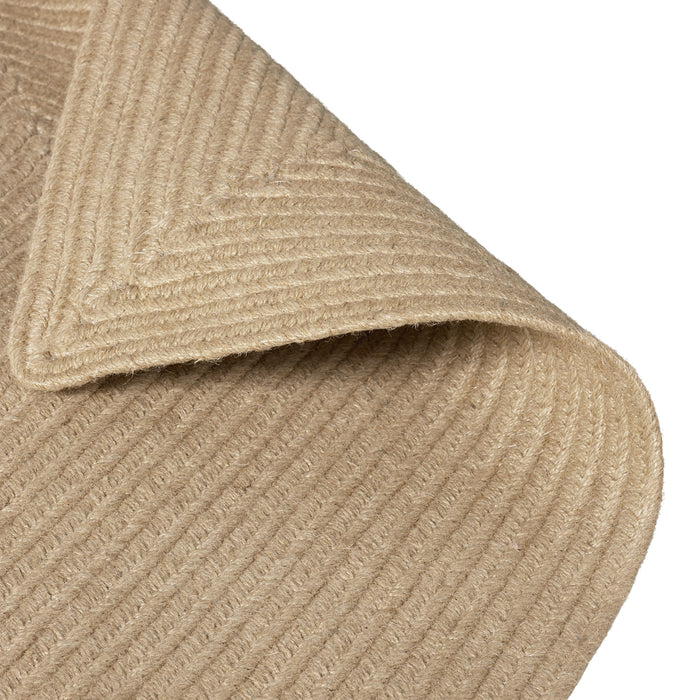 tectake® Gevlochten vloerkleed Vibe van jute, boho-stijl 60 x 90 cm