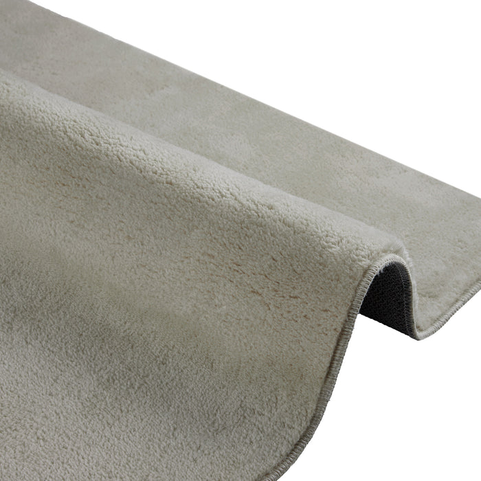 tectake® Kortpolig vloerkleed Soft Zone 80 x 150 cm - Zandkleur