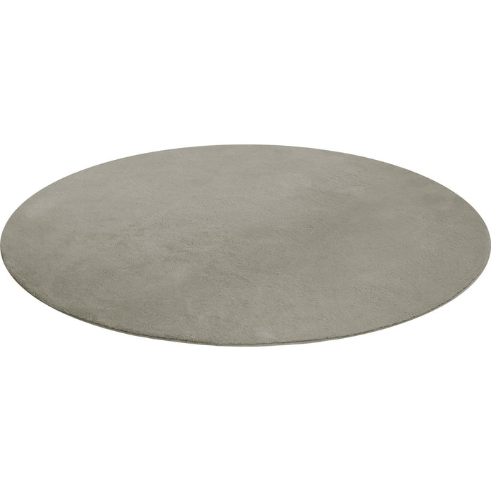 tectake® Kortpolig vloerkleed Soft Zone Ø 120 cm - Zandkleur