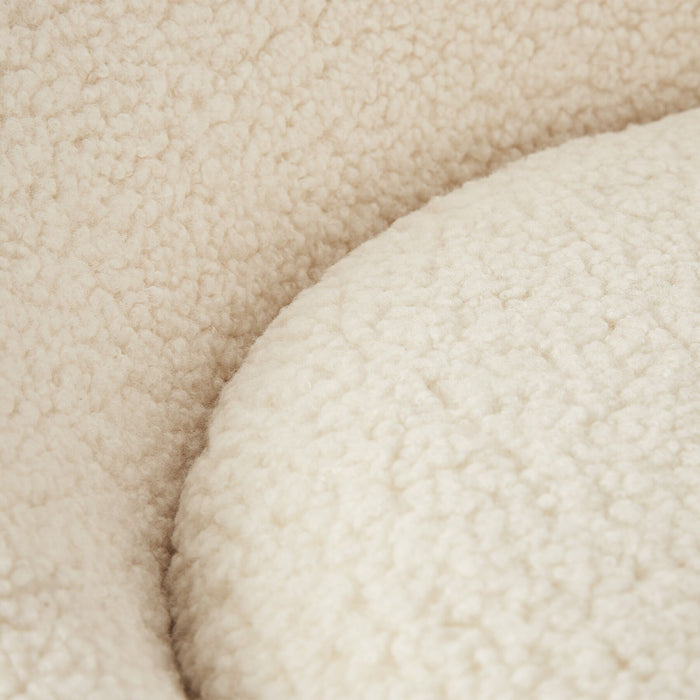 tectake® Loungestoel Centera, gestoffeerd, rond