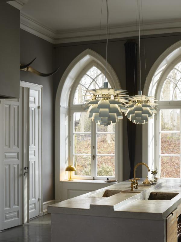 PH Artichoke hanglamp Ø600 Chrome Plated Dusty Blue