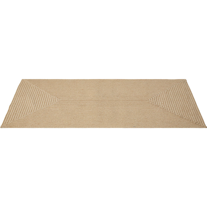 tectake® Gevlochten vloerkleed Vibe van jute, boho-stijl 80 x 150 cm