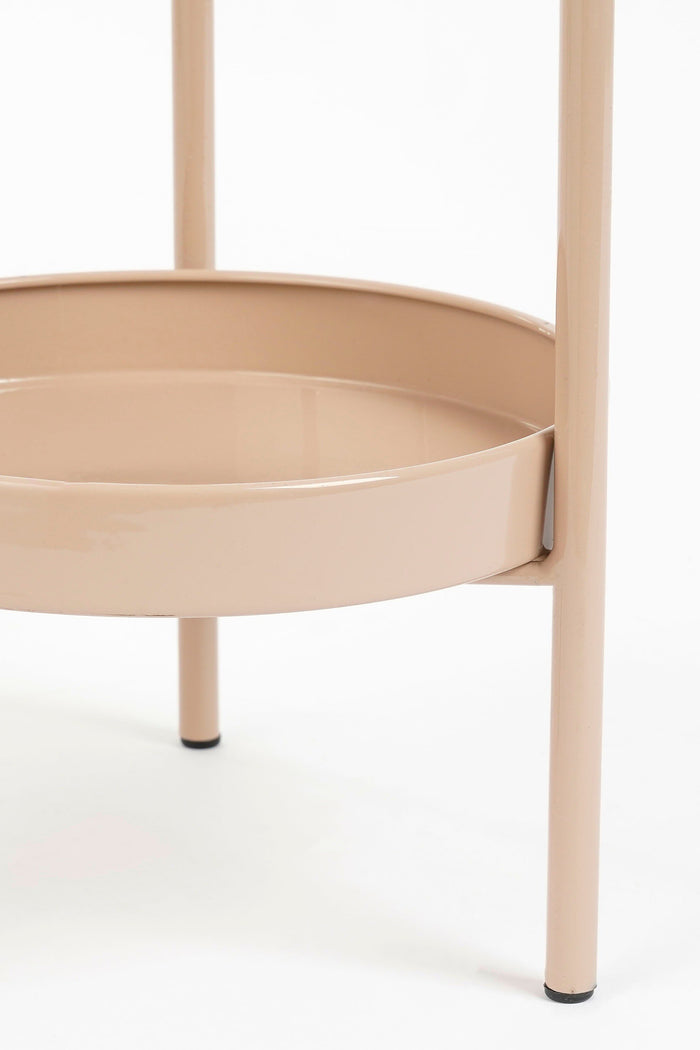 Mica Decorations Colyn Bloempot - H60 x Ø19 cm - IJzer - Lichtroze