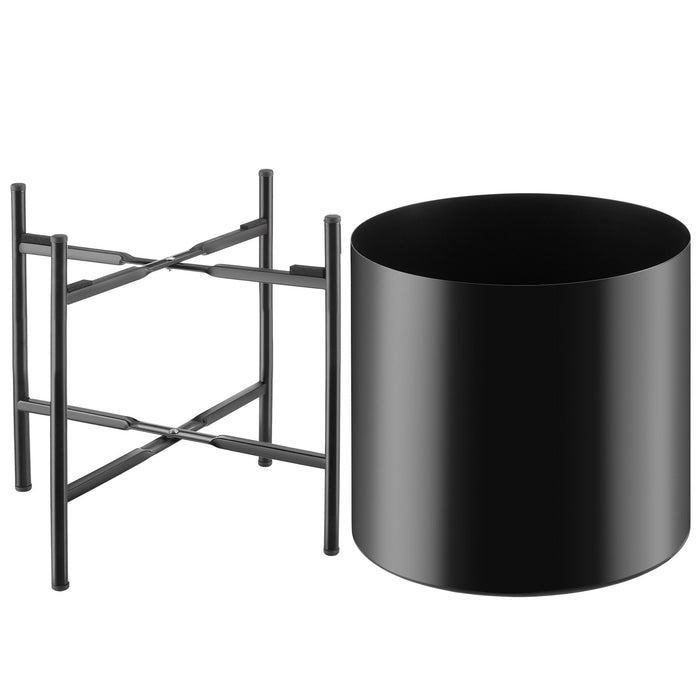 tectake® Plantenstandaard Mine, 2-delige set, gepoedercoat staal