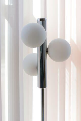 Kaktee vloerlamp Chrome