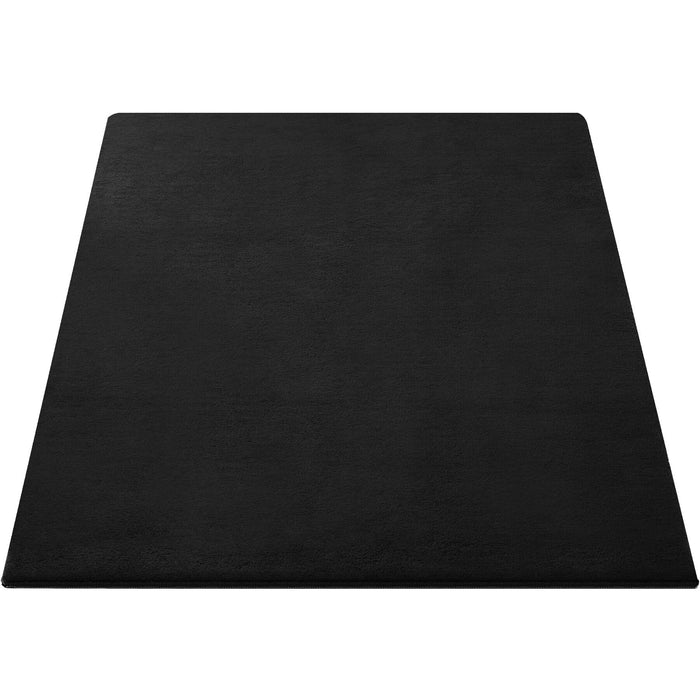 tectake® Kortpolig vloerkleed Soft Zone 60 x 110 cm - Zwart