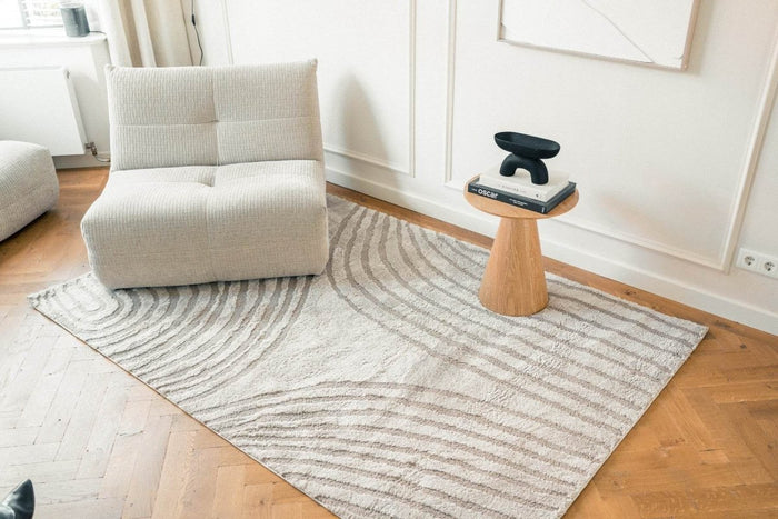 Interieur05 Scandinavisch vloerkleed Vidar zand - 240 x 330 cm