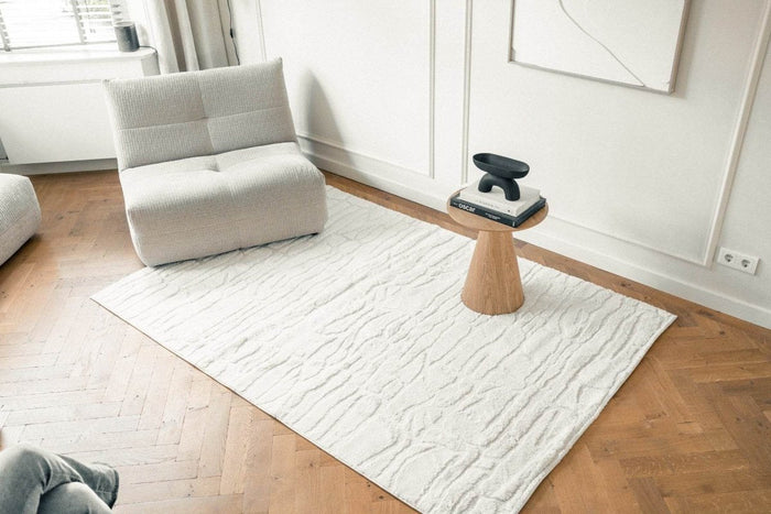 Interieur05 Scandinavisch vloerkleed Bjorn creme|wit - 160 x 235 cm