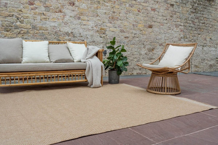 Interieur05 Jute buitenkleed Naturel Border - 240 x 340 cm