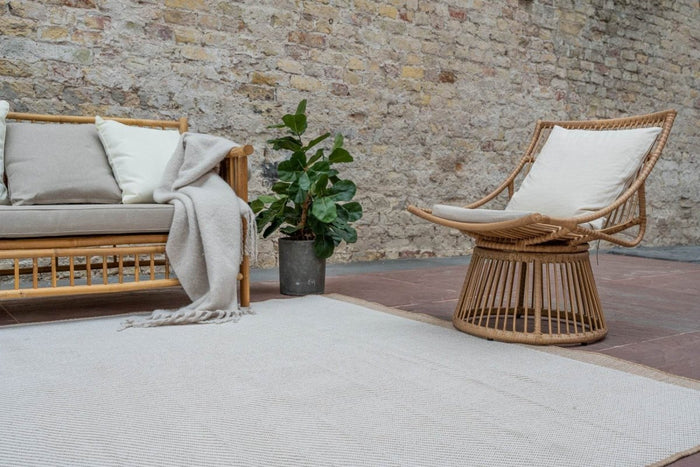 Interieur05 Jute buitenkleed Naturel Border - 240 x 340 cm