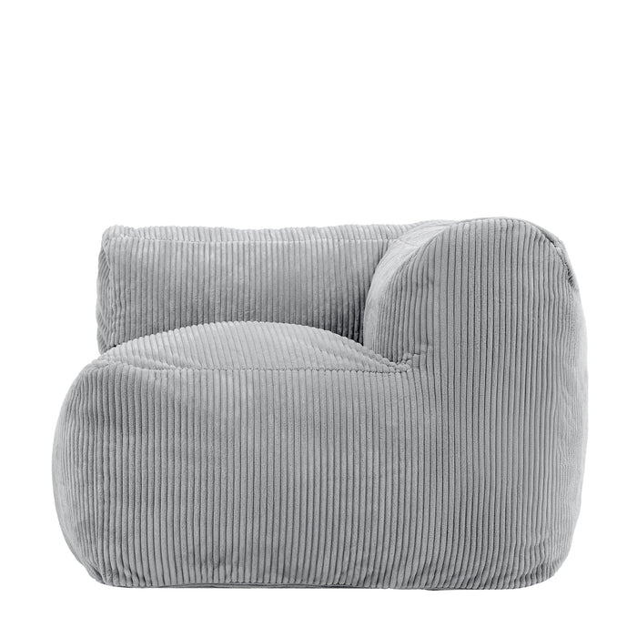 icon Zen Modulaire Bank Element - Hoekstuk - Ribfluweel - Grijs