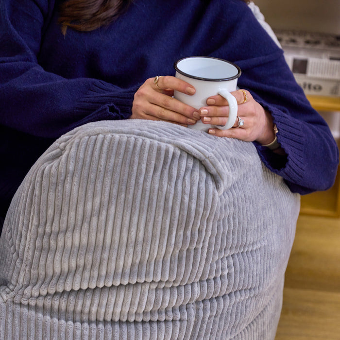 icon Zen Modulaire Bank Element - Hoekstuk - Ribfluweel - Grijs