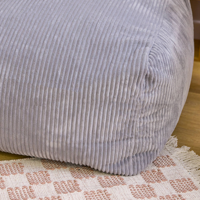 icon Zen Modulaire Bank Element - Hocker - Ribfluweel - Grijs