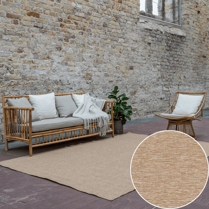 Interieur05 Jute buitenkleed Naturel Uni - 200 x 290 cm
