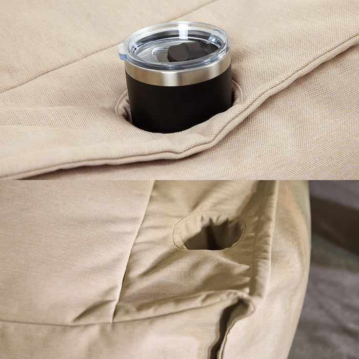 icon Alto Zitzak Fauteuil met Poef - Olefin Binnen en Buiten - Beige