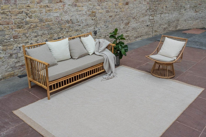 Interieur05 Jute buitenkleed Naturel Border - 240 x 340 cm