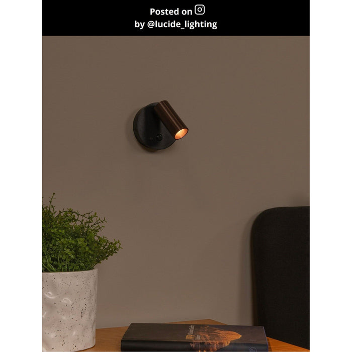 Lucide TONI Wandspot - Koffie