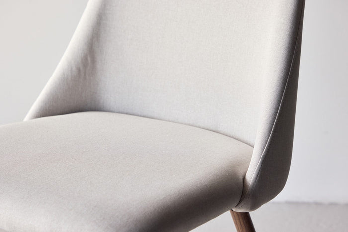 Rebellenclub Kangasala Eetkamerstoel - Set van 2 - Beige Linnen