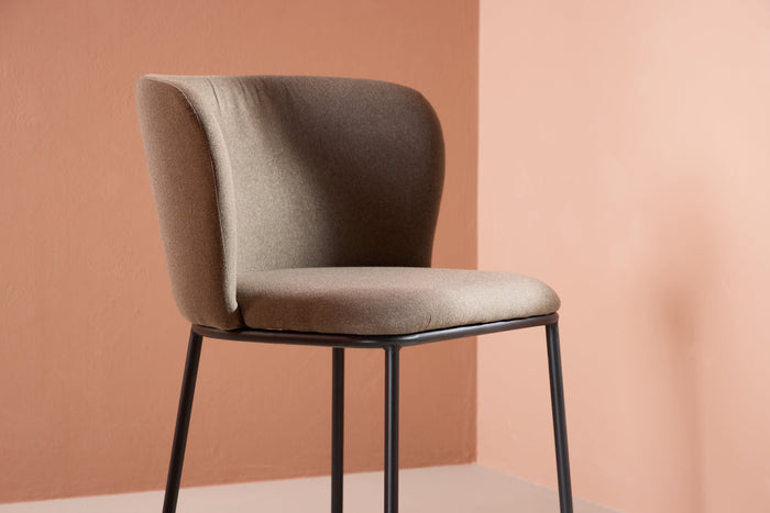 Rebellenclub Ika Eetkamerstoel - Set van 2 - Taupe