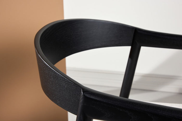 Rebellenclub Loima Eetkamerstoel - Set van 2 - Zwart