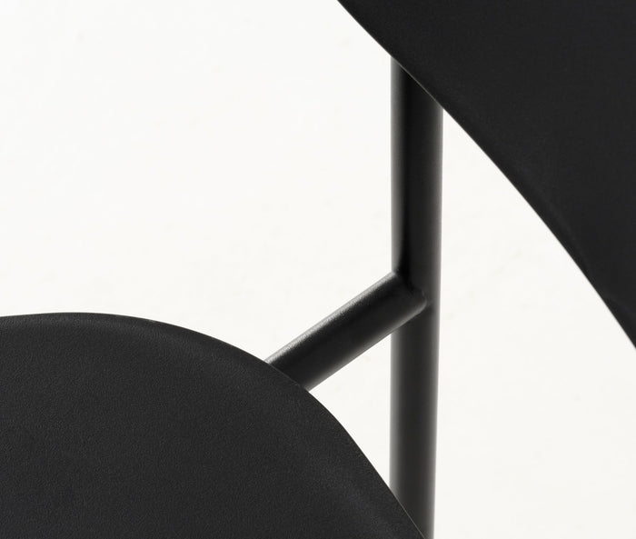 Rebellenclub Strom Eetkamerstoel - Set van 4 - Zwart