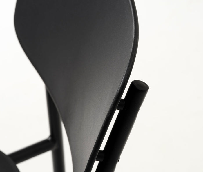 Rebellenclub Strom Eetkamerstoel - Set van 4 - Zwart