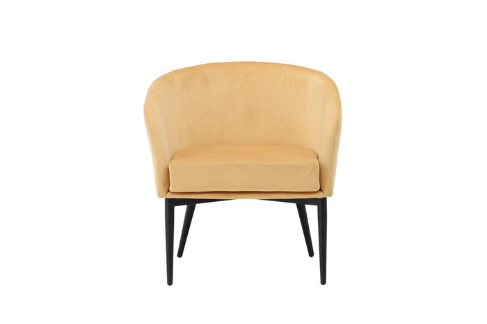 Rebellenclub Minerva Fauteuil - Geel Velours