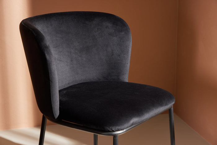 Rebellenclub Ika Eetkamerstoel - Set van 2 - Zwart