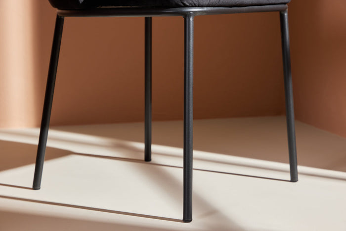 Rebellenclub Ika Eetkamerstoel - Set van 2 - Zwart