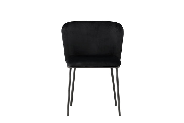 Rebellenclub Ika Eetkamerstoel - Set van 2 - Zwart