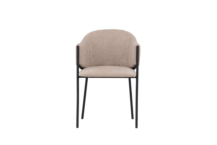 Rebellenclub Afi Eetkamerstoel - set van 2 - Beige Velours