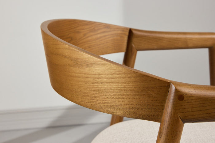 Rebellenclub Loima Eetkamerstoel - Set van 2 - Gerookt eiken