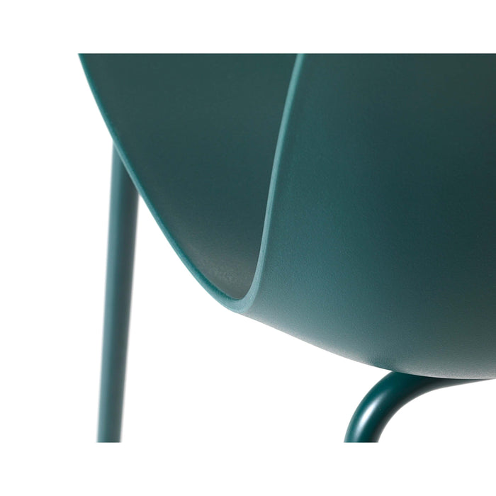 Rebellenclub Cusco Eetkamerstoel - Set van 4 - PetrolÊ