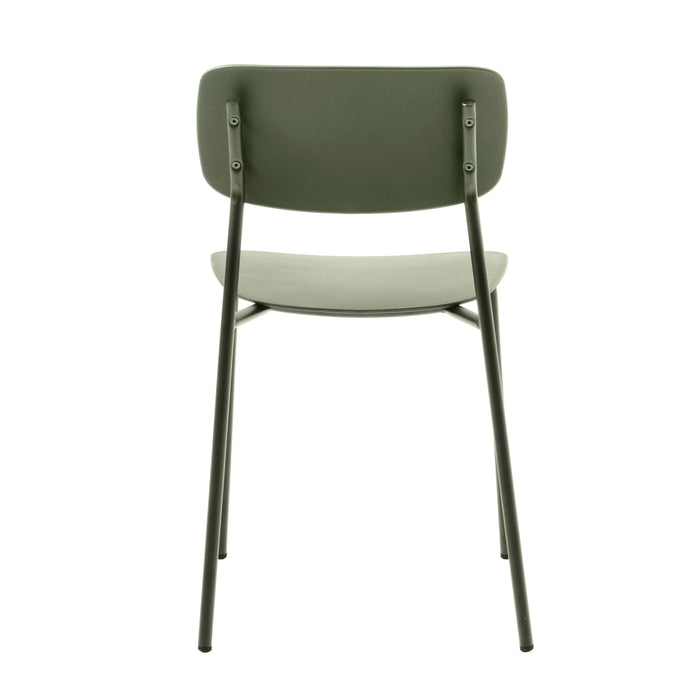 Rebellenclub Strom Eetkamerstoel - Set van 4 - Groen