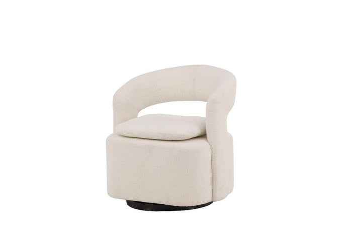 Rebellenclub Akando Fauteuil - Wit Bouclé