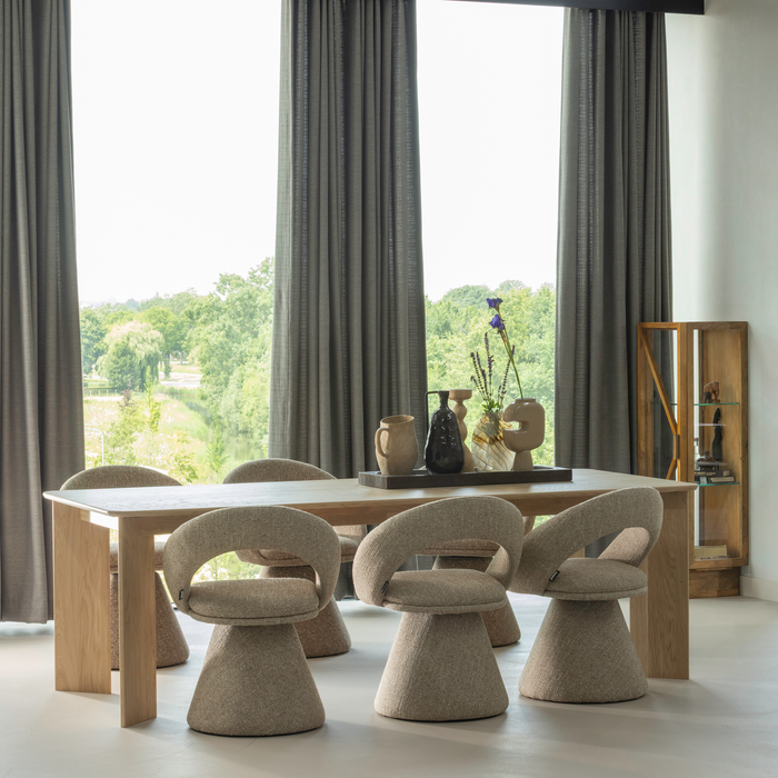 WOOOD Kella Kast 1-Deurs - Mango Hout - Naturel - 137x40x39