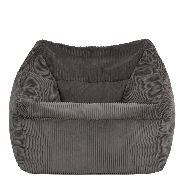 icon Natalia Zitzak Fauteuil - Ribfluweel - Houtskool