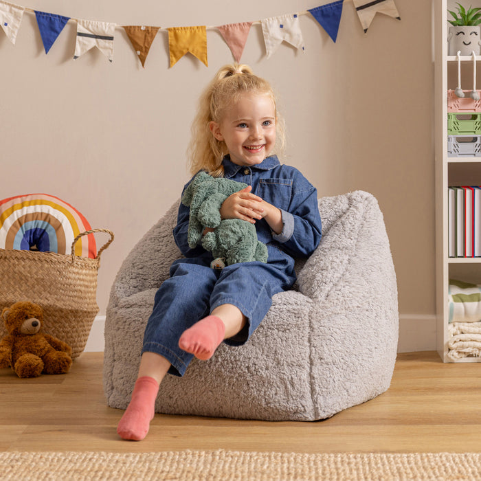icon Natalia Kinderzitzak Fauteuil - Teddy - Grijs