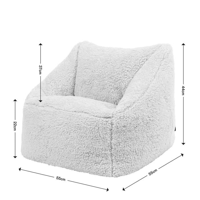 icon Natalia Kinderzitzak Fauteuil - Teddy - Grijs